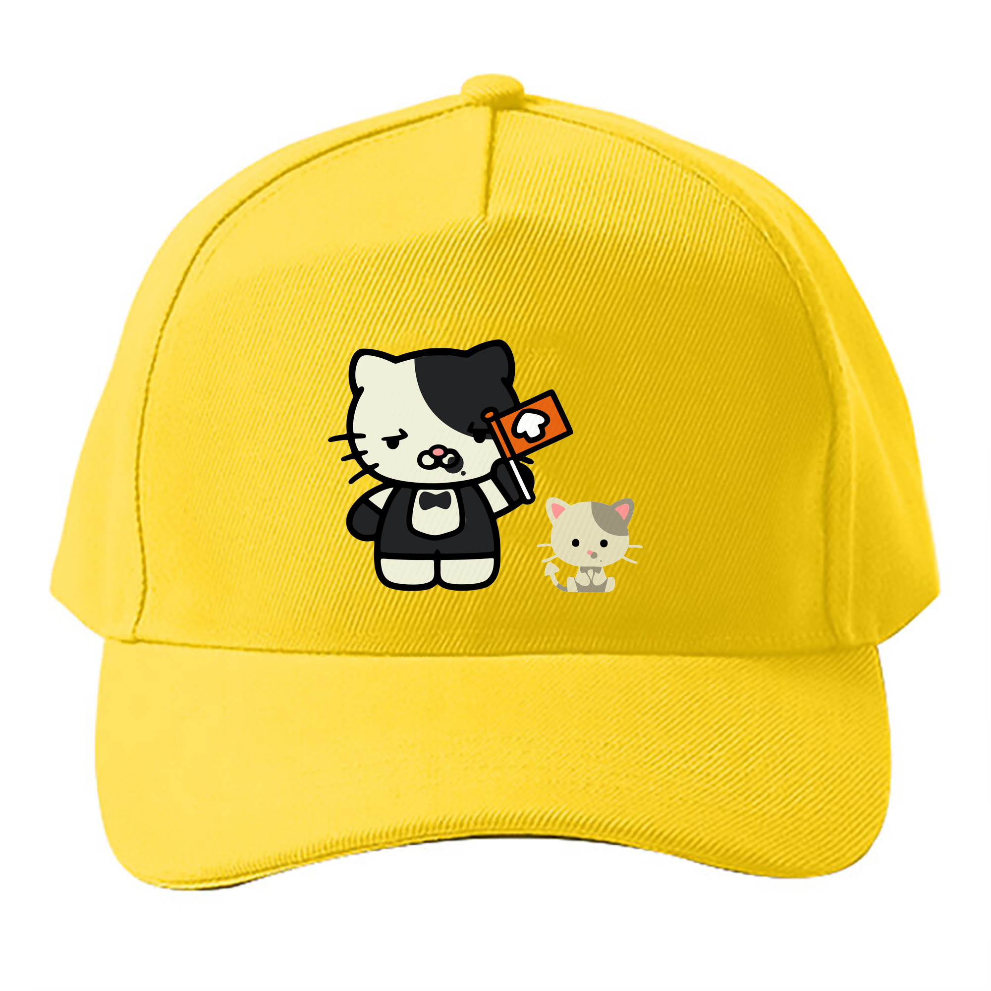 （画像用） Hello Kitty ハローキティ ベースボールキャップ 綿100％ 男女兼用 帽子 スポーツ